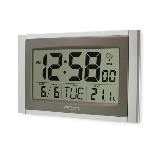 Acctim | R/C Big Number Digital Clock/Calander with Smartlite |