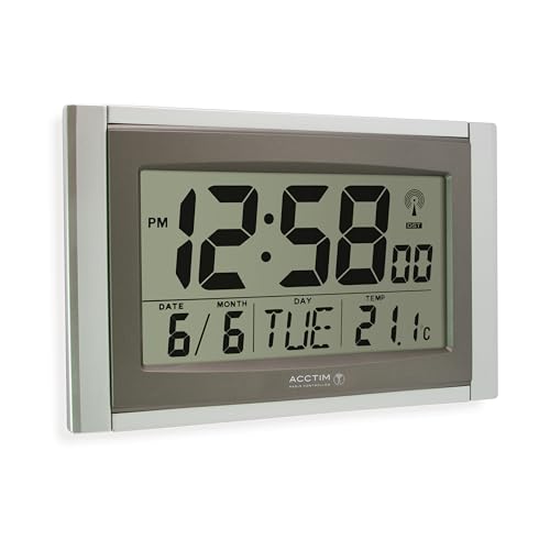 Acctim | R/C Big Number Digital Clock/Calander with Smartlite |