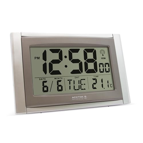 Acctim | R/C Big Number Digital Clock/Calander with Smartlite |