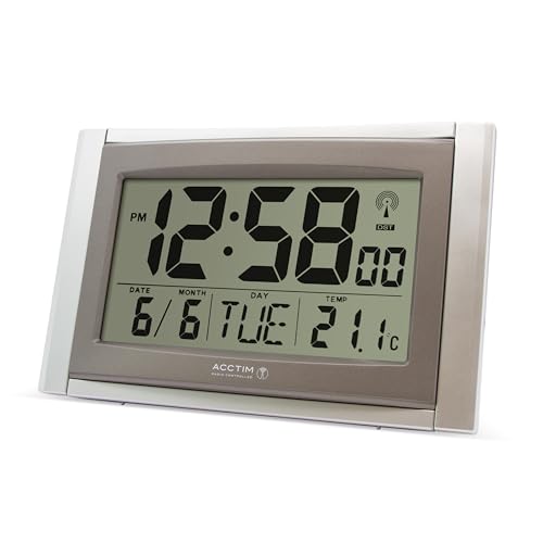 Acctim | R/C Big Number Digital Clock/Calander with Smartlite |