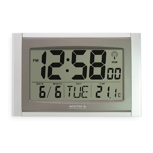 Acctim | R/C Big Number Digital Clock/Calander with Smartlite |