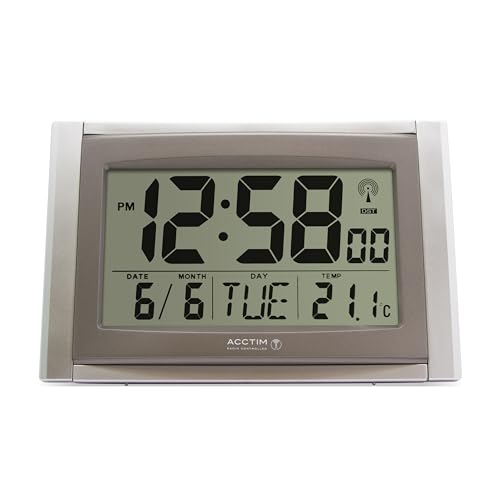 Acctim | R/C Big Number Digital Clock/Calander with Smartlite |