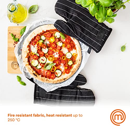 MasterChef Double Oven Gloves Heat Resistant 100% Cotton, Washable