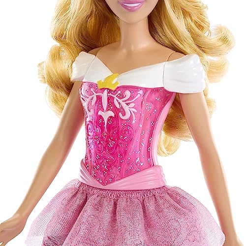 Disney Princess Dolls, New for 2023, Rapunzel Posable Fashion Doll with Sparkling Clothing and Accessories, Disney Movie Toys, HLW03